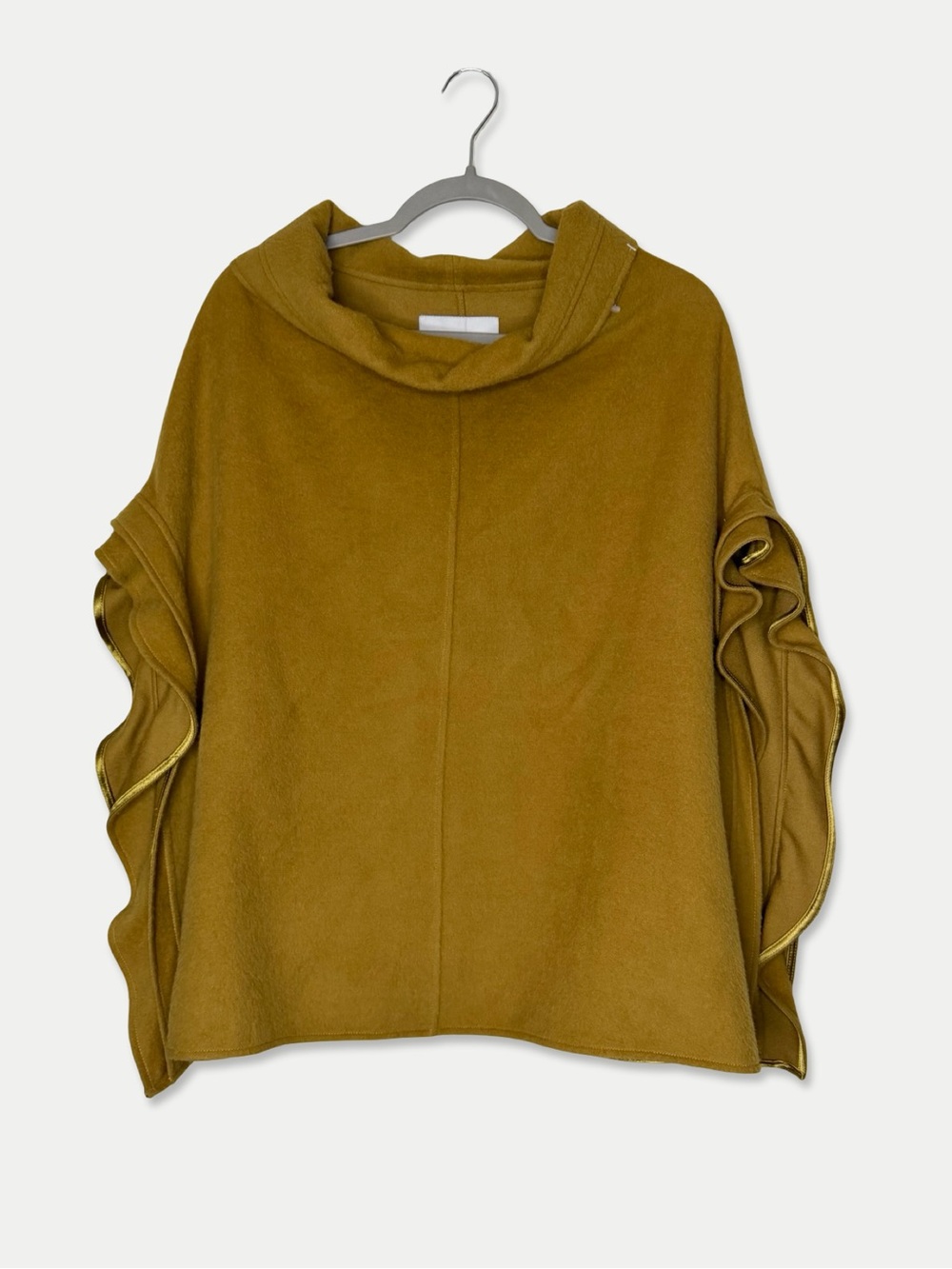NWT Itala Testino Cape Adele AT 424 Alpaca Wool Mustard S